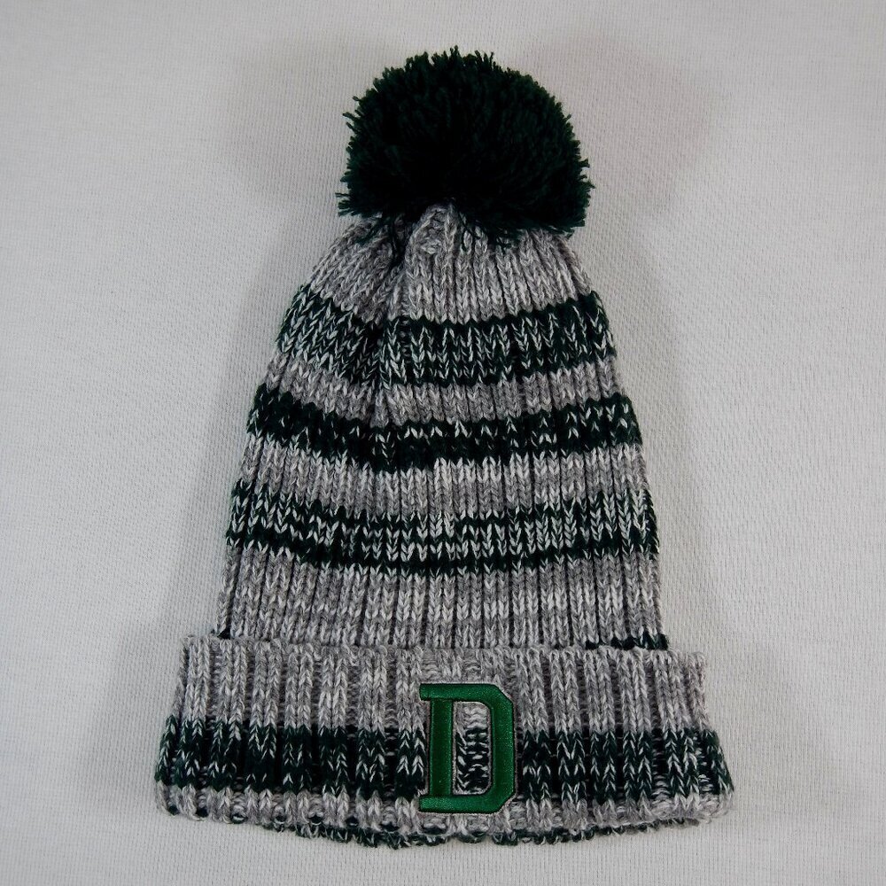 Darthmouth College Green & Grey Legacy Pom Knit Winter Cap